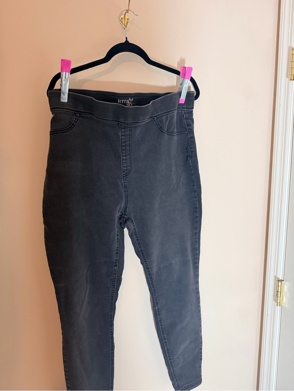 Terra & Sky Black Skinny Stretch Jeans